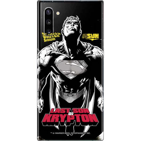 DC Comics Superman Last Son of Krypton Galaxy Note 10 Skin